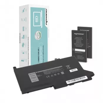 MOVANO batteri DJ1J0 C27RW til Dell Latitude 7280 7290 7380 7390 7480 7490 - 11,4V - 3000 mAh (34 Wh)