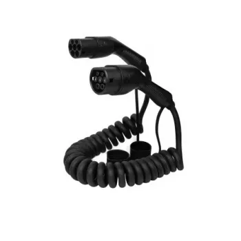 DEFENZO Spiro AC7 7m Type 2 EV-ladekabel 32A 3-faset 22kW sort