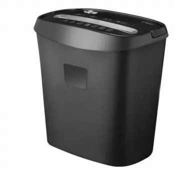 Deli E9947 partikelsmakulator, kapacitet 10 ark, 18L beholder, sort