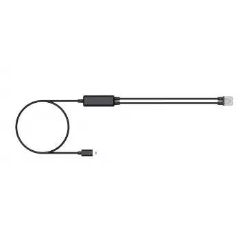Yealink telefonkabel (1 stk.) - RJ9 headset-splitterkabel 25 cm sort