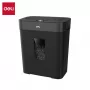 Deli ET023 makulator med krydssnit, 10 ark, P-4-sikkerhed, 17L-beholder, sort