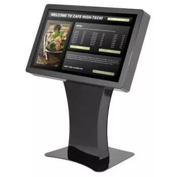 Peerless Landscape Kiosk KILH550-EUK - gulvstander - til LCD-skærm - aflåselig - højglans sort - skærmstørrelse: 127 cm (50