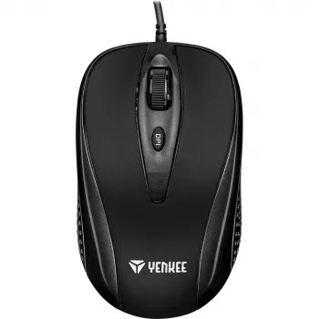 YENKEE YMS 1025 BK QUITO USB-kabelmus, optisk, 1000 DPI, 4 knapper, sort