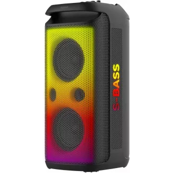 SENCOR Partycon BOOST Power 250W bærbar Bluetooth-festhøjttaler med TWS, IPX4, LED, FM-radio, karaoke, mikrofon
