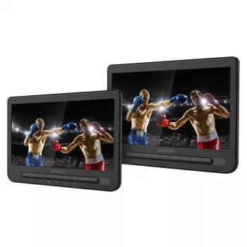 SENCOR SPV 7105 DUAL DVD 2x10 inch LCD-skærm til nakkestøtte i bil