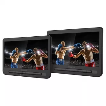 SENCOR SPV 7105 DUAL DVD 2x10 inch LCD-skærm til nakkestøtte i bil