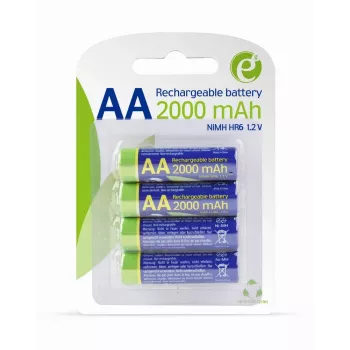 GEMBIRD EnerGenie batterier AA 2000 mAh 4 stk. blister