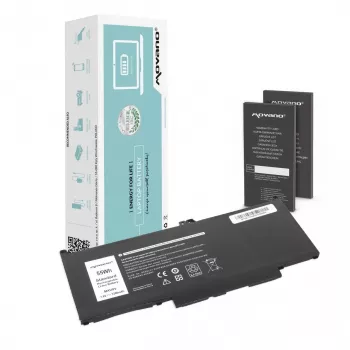 MITSU batteri MXV9V til Dell Latitude 5300 5310 7300 7400 - 7200 mAh (55 Wh)