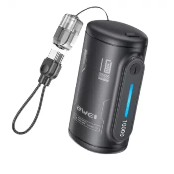 AWEI WP-117 Powerbank 10000mAh 22,5W 3C2xUSB-C sort