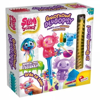 LISCIANI Slumi Squishy Pens - sortiment af nye kuglepenne med stressreducerende påsats, sort blæk, 0,7 mm medium spids, pakke med 1 stk.
