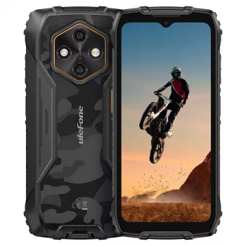 Ulefone RugKing 4 Pro 8GB/256GB sort robust smartphone