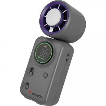 Verbatim Cool'n'Go Ice Touch Mini håndventilator (violet/grå)