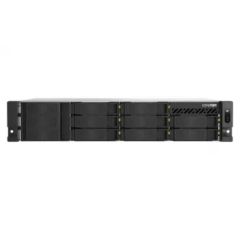 QNAP TS-H1065EU-RP 10-bay rackmonteret NAS med Intel Xeon D-1622, 16GB RAM, 2.5GbE, redundant strømforsyning