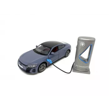 PULIO bil MSZ 1/36 Audi RS E-Tron GT Light & Sound die-cast modelbil