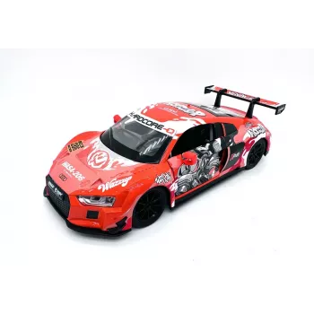 PULIO 1:24 Audi R8 LMS diecast-modelbil med lys og lyd