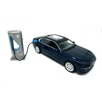 PULIO bil MSZ 1/32 BMW i7 lys- og lyd-diecast-modelbil