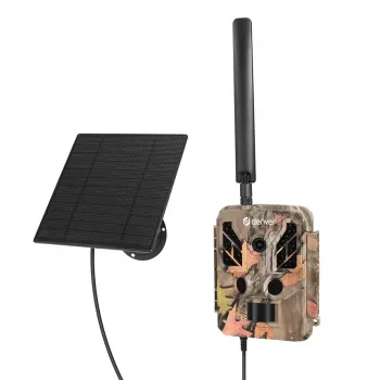 Denver WSL-8050 solcelle-vildtkamera med 20MP foto, Full-HD-video, nattesyn og integreret solpanel