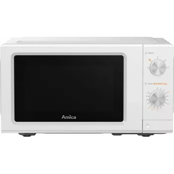 AMICA MMF20M3W solo-mikrobølgeovn, 20 l, 700 W, hvid