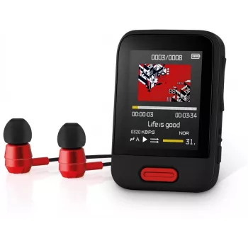 SENCOR SFP 7716BK MP3/MP4-afspiller 16 GB sort med Bluetooth, 1,8 inch-skærm