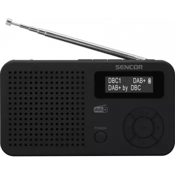 Sencor SRD 7210B DAB+ radio FM/BT/USB - sort