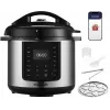 CONCEPT CK8001 multikoger, 5L, 900W, 10 programmer, LED, sliplet keramikgryde, starttidsforsinkelse, holde varm-funktion, sort/sølv
