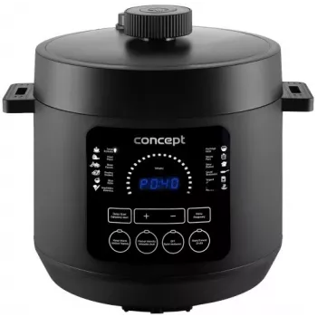 CONCEPT CK6001 multikoger 5L 900W 10 programmer sliplet sort/rustfrit stål