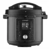 CONCEPT CK8000 multikoger med varmluftsfriturefunktion, 6L gryde, 3,5L kurv, 1500W, 10 programmer, sort/sølv
