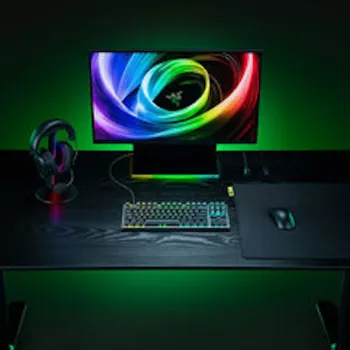 Razer Huntsman V3 Tenkeyless 8KHz gaming-tastatur - dansk layout (QWERTZ), Razer Analog Optical Switches Gen-2, Chroma RGB, sort