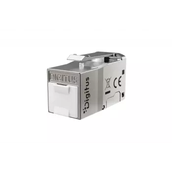 DIGITUS keystone-modul Cat. 6A, skærmet, værktøjsfri, RJ45, sølv