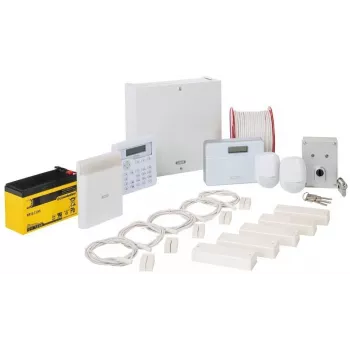ABUS AZAA10300 Terxon SX Alarm System Set, 8 Wired Zones, 1 Tamper Zone