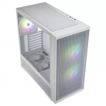 Fortron M330 hvid Micro-ATX-tower, hærdet glas, 1x120mm blæser