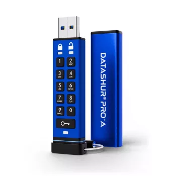 iStorage datAshur PRO+A 128GB USB 3 flash-drev, 256-bit (IS-FL-DA3A-256-128)