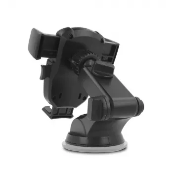 HAMMER Extreme bilholder universal smartphone forrude instrumentbræt holder med stærk sugekop, 360° rotation, justerbar klemme, sort