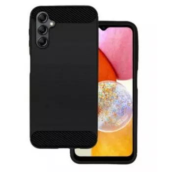 iLike Samsung Galaxy A14 5G cover Carbon Black - TPU-bagcover med kulfibertekstur