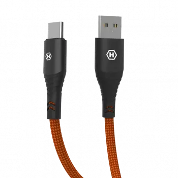 HAMMER USB-A til USB-C kabel 1,2 m sort 480Mbps opladning & data