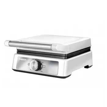 MPM MGO-41 Waffle Maker 1600W White – Belgian Waffle Iron with Non-Stick Plates