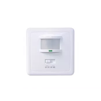 MACLEAN MCE18 PIR-bevægelsesmelder med lydregistrering, vægmontering, 160°, 1200W, hvid