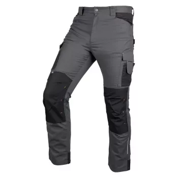 NEO TOOLS Mix&Match arbejdsbukser, canvas, Cordura-forstærket, grå-sort, størrelse L