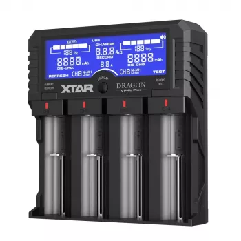 XTAR VP4L Plus Li-ion/Ni-MH/Ni-Cd 18650 batterilader