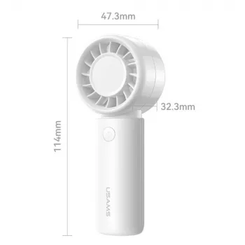 USAMS BC Series Handheld Fan, White, 500mAh