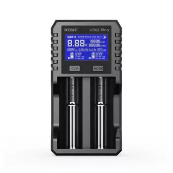 XTAR VX2 PRO KT Li-ion/LiFePO4/Ni-MH 18650 batterioplader