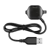 Garmin Forerunner 20/25 ladeklips datakabel - 1m USB-A til proprietær klips, sort