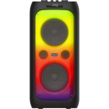 SENCOR Partycon WAVE 100W bærbar partyhøjttaler med TWS, IPX4, LED og mikrofonindgang