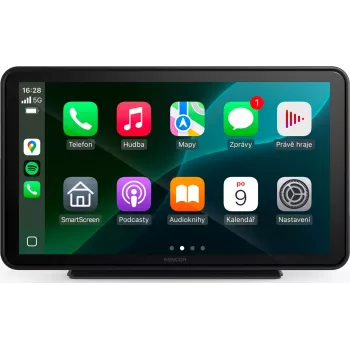 SENCOR SCT M760 BWT 7 inch 2DIN CarPlay Android Auto Bluetooth bilradio med bakkamera-indgang