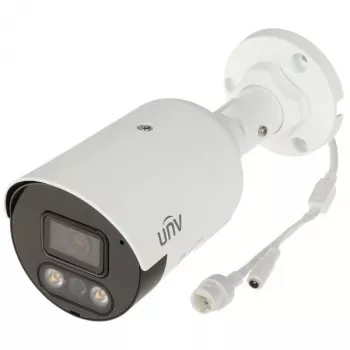 UNIVIEW IPC2128SB-ADF28KMC-I1 8MP 4K UHD fast bullet-netværkskamera med tovejslyd og aktiv afskrækkelse