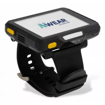 Newland WD1-V2 wearable ur-enhed med 2,8 inch touchskærm, 3GB/32GB, BT, WiFi, 4G, GPS og kamera. Inkl. armbånd, USB-C-kabel og MultiPower-adapter. OS: Android 13.0 GMS