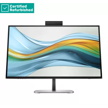 RENEW GOLD HP 527pm Series 5 Pro QHD konferencemonitor - 27 2560x1440 QHD 350 nit 100Hz AG, IPS, USB-C(100W/15W)/HDMI/DP Daisy-Chain, 3x USB-A, højttaler, webcam, RJ-45 LAN, højdejusterbar/vippbar/drejbar/svingbar, 1 år (erstatter E27m)