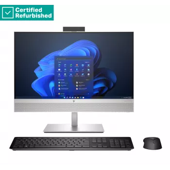 RENEW SILVER HP Elite 840 G9 AIO All-in-One 24 - i7-14700, 16GB, 512GB SSD, 23,8 FHD Non-Touch AG, FPR, højdejusterbar, USB-mus, Win 11 Pro, 1 år