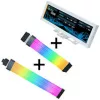 Lian Li Visual Upgrade Kit Strimer Wireless 24-pin RGB-bundkortkabel, controller + 12V-2x6 GPU-kabel Wide & 8.8 Universal Screen - hvid