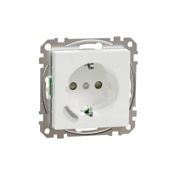 SCHNEIDER ELECTRIC STIKKONTAKT 1-FACH EXXACT 1S/16A/IP20 INDBYGNING HVID